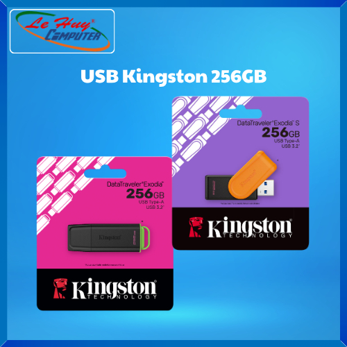 USB Kingston DataTraveler Exodia/ Exodia S 256GB USB 3.2 Gen 1 (DTXS/ DTXG2) - สินค้าของแท้