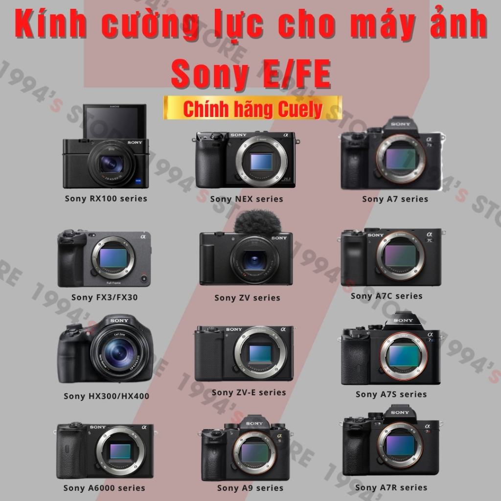 Cuoly ฟิล์มกันรอยทุกชนิดสําหรับกล้อง Sony A6000/A6300/A7/7S/A74/A7II/A7III/A7IV/A7C/A7C/A7C/A7C/A7C/