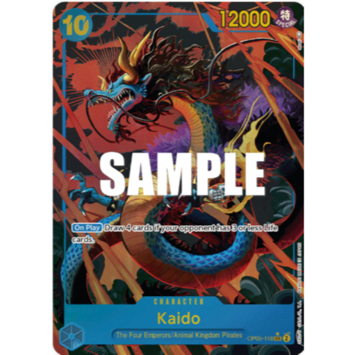 [การ์ดวันพีซ] OP05-118 | วินาที | CHARACTER Kaido (OP05 Alternate Art)