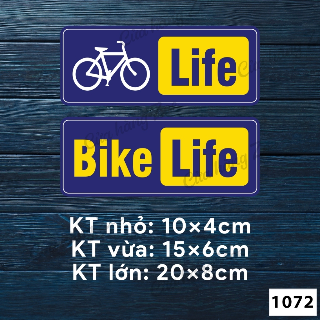BIKE LIKE สติ๊กเกอร์สติ๊กเกอร์รุ่นสําหรับจักรยานและมอเตอร์ไซค์ - CODE 1072