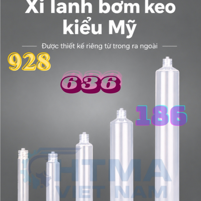 กระบอกปั๊มกาวมาตรฐาน USA 3cc - 70cc (ชุด 10 ชิ้น)