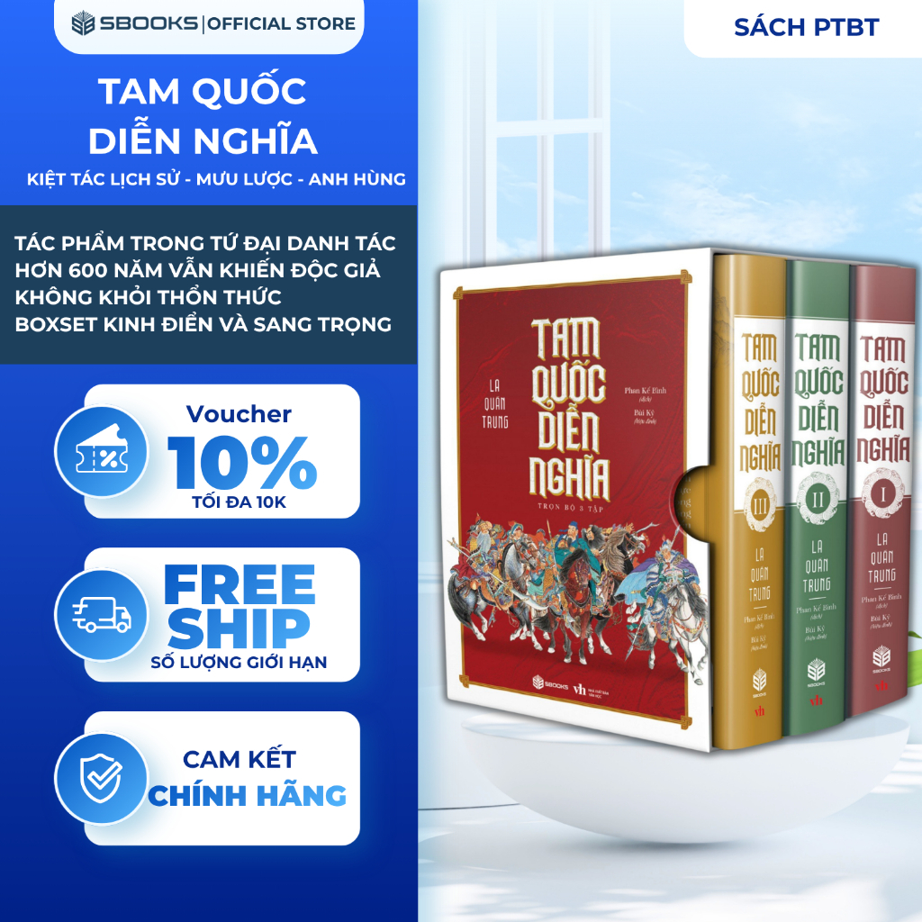 หนังสือ - Combo of 3 Romance of the Three Kingdoms - SBOOKS