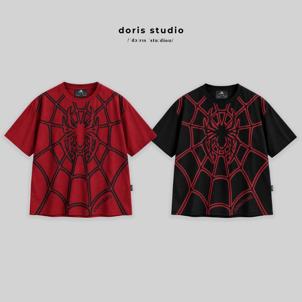 เสื้อยืด Doris / spiderman ss26 Doris Studio เหมาะสําหรับหน้าร้อน ร่วมมือง่าย / unisex Form