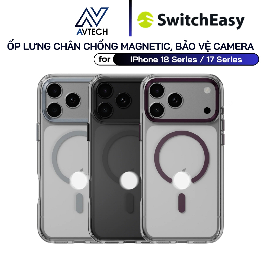 เคส IPhone 18 Pro Max / 18 Pro /17 Pro Max/17 Pro, เคสป้องกัน SwitchEasy LenStand M, ขาตั้ง, แหวนแม่