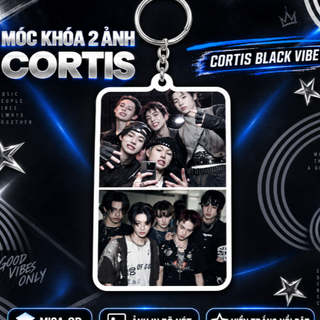 พวงกุญแจ CORTIS BLACK VIBE