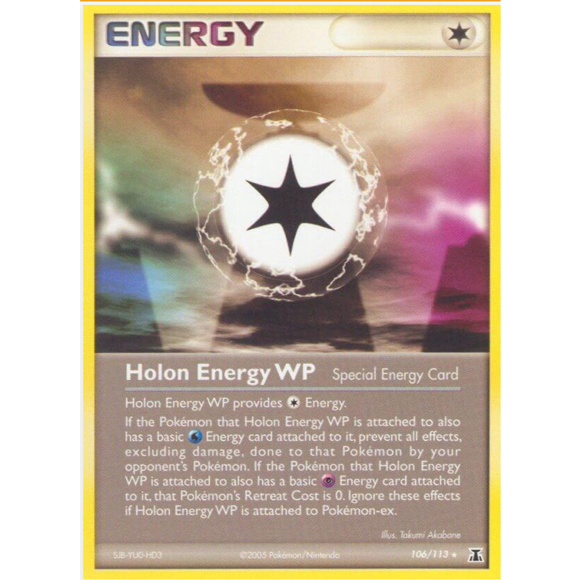 [การ์ดโปเกมอน TCG] Holon Energy WP 106/113 หายาก