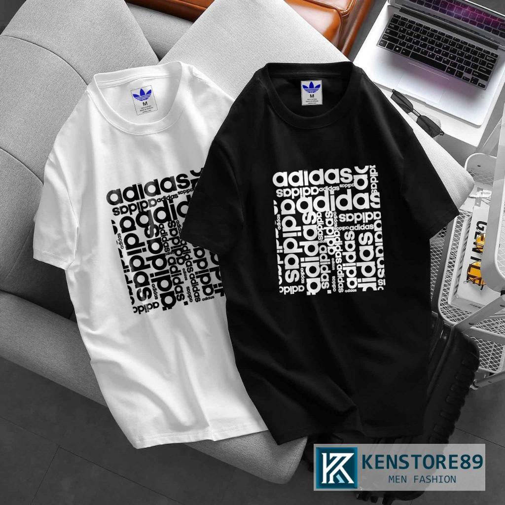AD FONT V2 ผู้ชายและผู้หญิงรอบคอผ้าฝ้ายแขนสั้น Unisex บุคลิกภาพ Bigsize KENSTORE89 ATK206