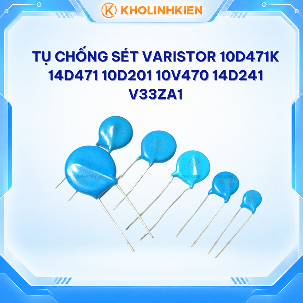ชุด 3 ตัวป้องกันฟ้าผ่า Vartor 10D471K 14d471 10d201 10v470 14d241 v33za1