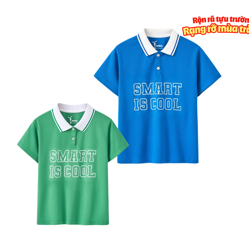เสื้อโปโลแขนสั้นเด็กชาย Rabity 901.14