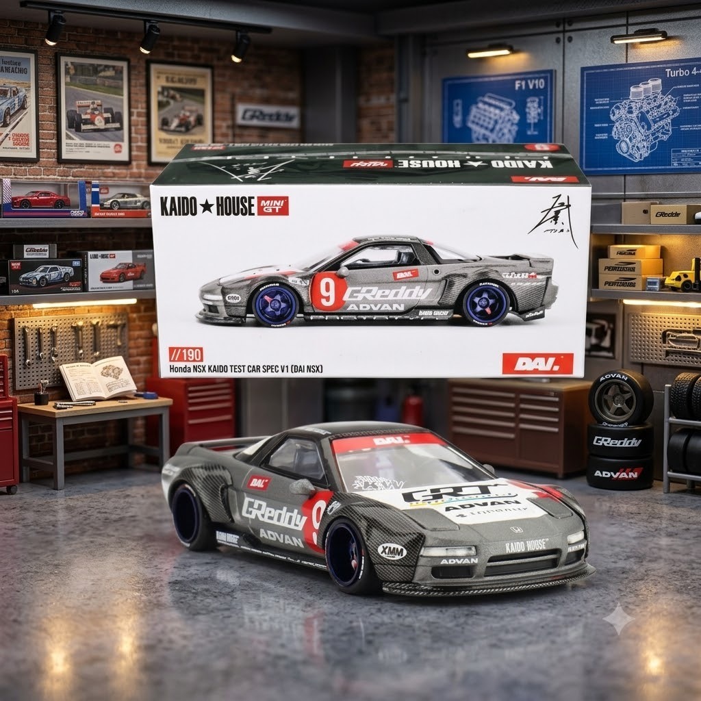KAIDO HOUSE KHMG190 โมเดลรถ – HONDA NSX KAIDO TEST CAR SPEC V1 – 1/64