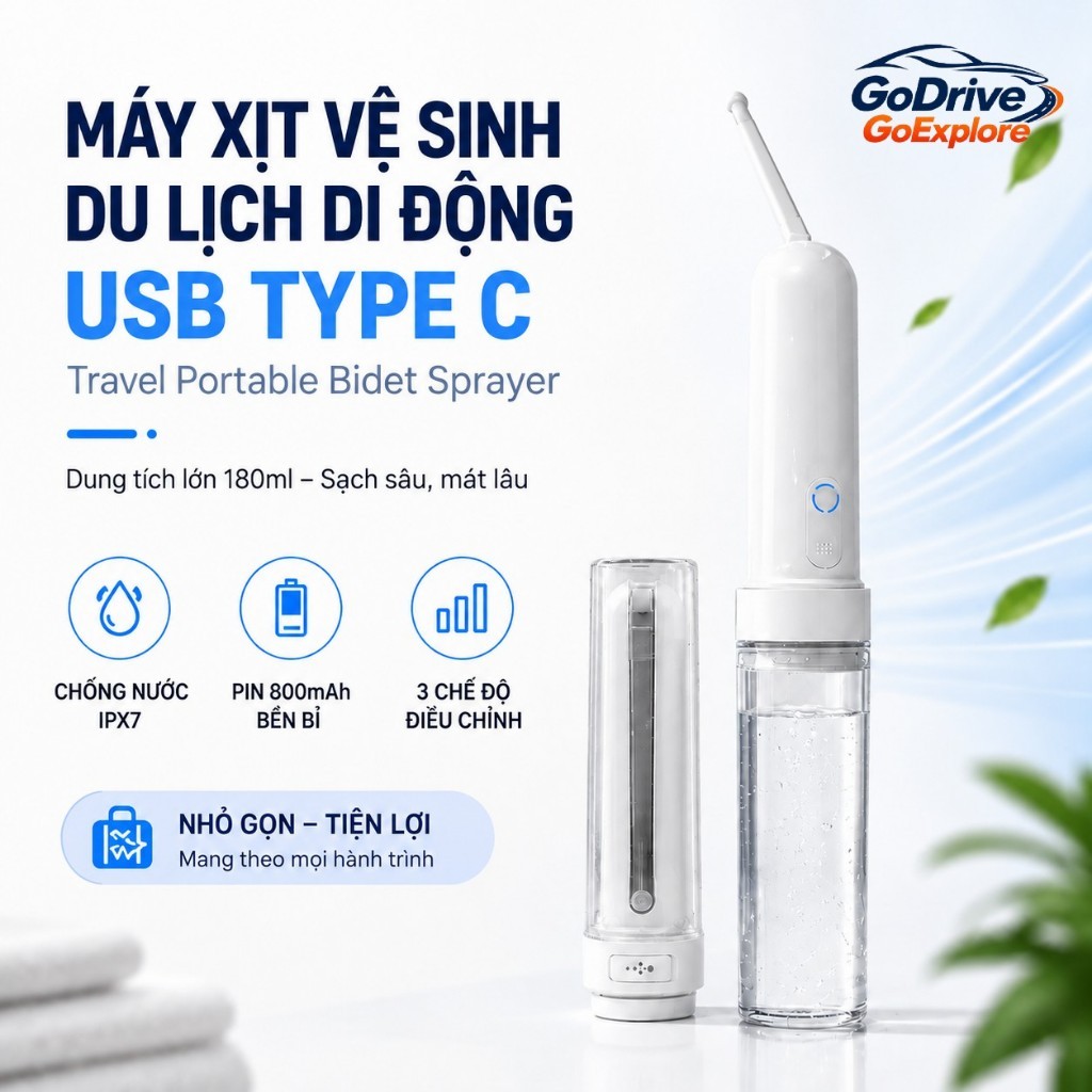 USB Type C Travel Portable Bidet Sprayer