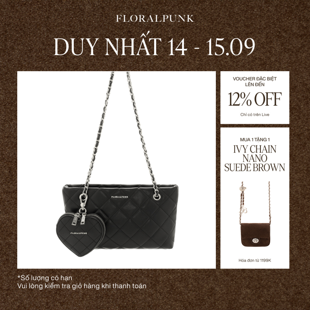 กระเป๋า Floralpunk Yvonne - สีดํา
