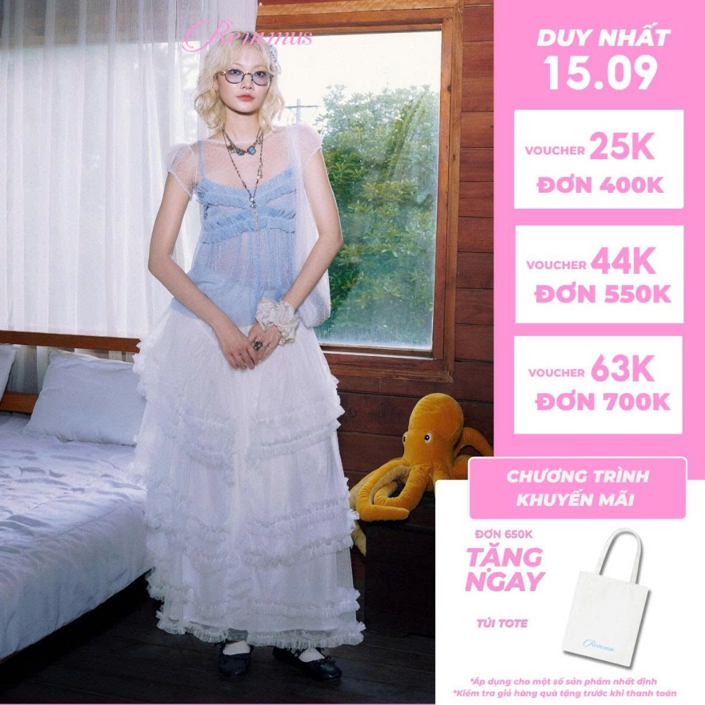 เสื้อมุก (เสื้อคล้องคอตัวนอก) - Remmus | เสื้อกล้ามซีทรูสีเงิน มีฟองน้ํา สําหรับผู้หญิง