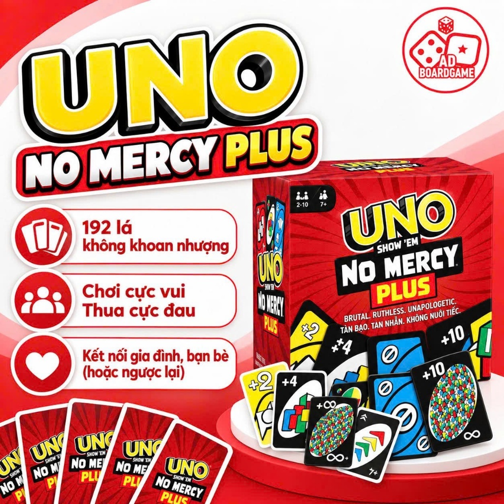 [BOARDGAME] U-No No Mercy Plus No Punching Friendship Destruction 196 Leaves รุ่นอัพเกรด