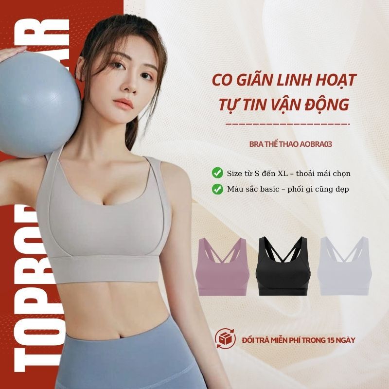 TOBODY WEAR Gym Yoga Sports Bra - AOBRA03