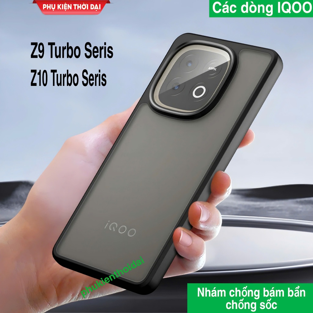 IQOO Z10 Turbo / Z10 Turbo Pro / Z11 Turbo / Z9 Turbo Plus case ด้านหลังด้าน ขอบสีกันกระแทก
