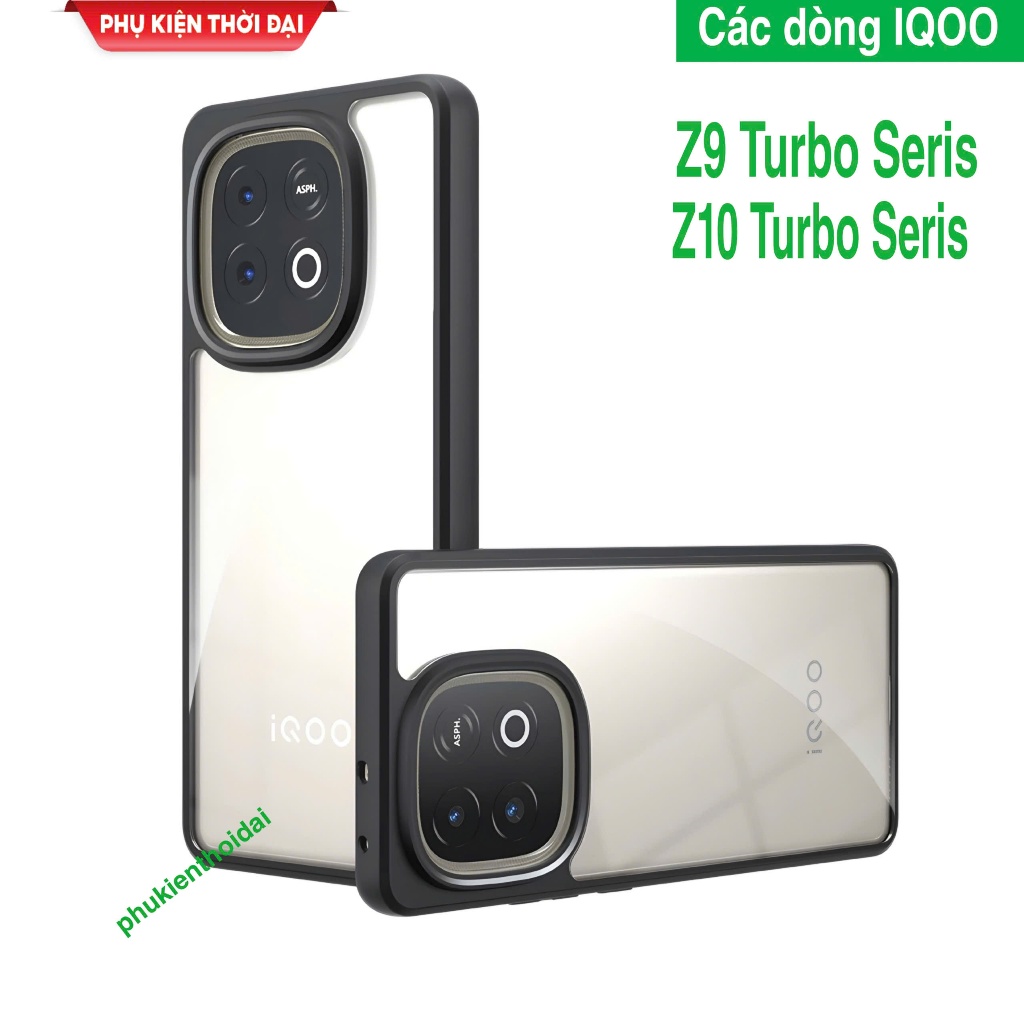 เคส IQOO Z9 Turbo / Z10 Turbo Pro Plus ด้านหลังด้านและขอบสีกันกระแทก