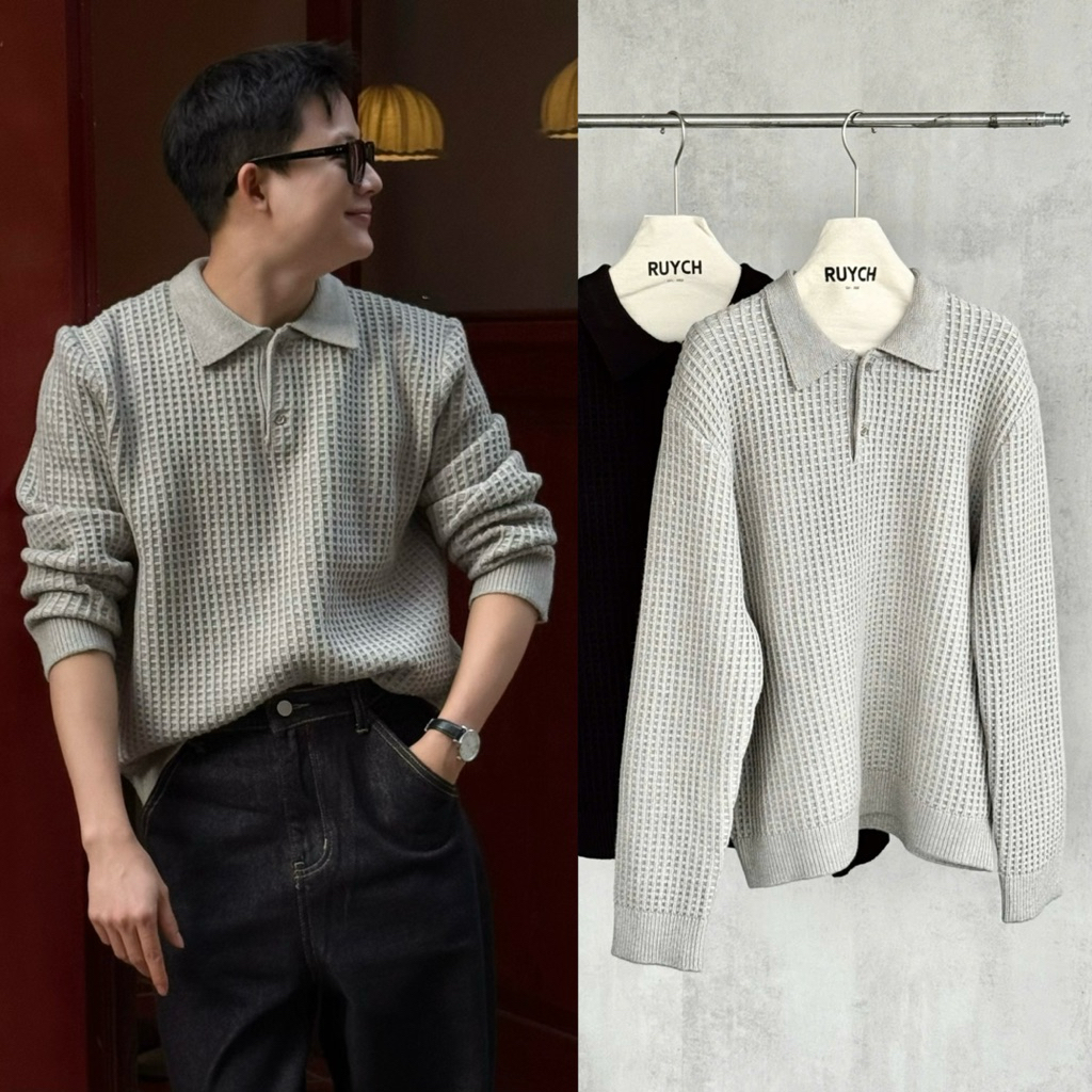 SUPER THICK HONEYCOMB WOOL POLO M8120