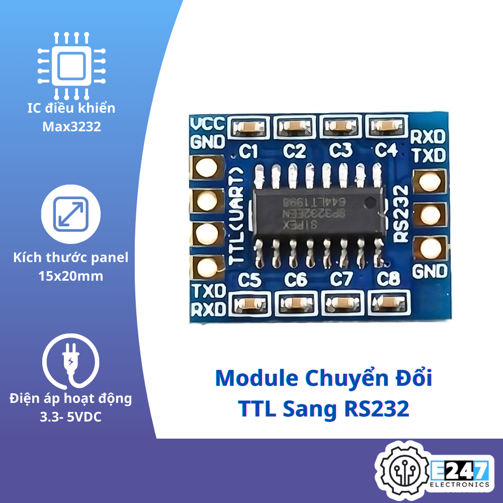 โมดูลแปลง TTL TO RS232