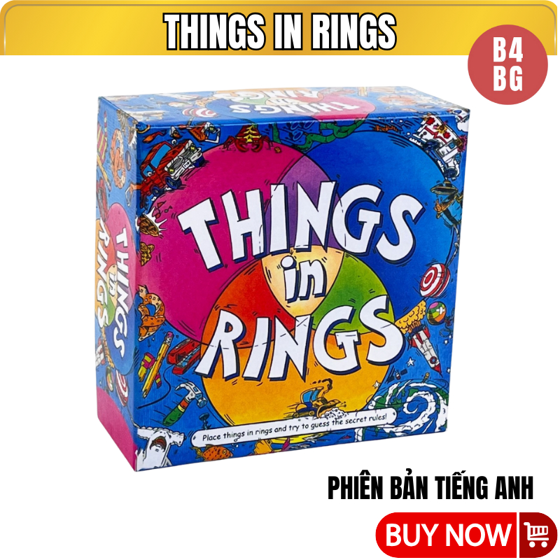 เกมกระดาน Things in Rings 2024 เวอร์ชันภาษาอังกฤษบริสุทธิ์ - B4KIDS