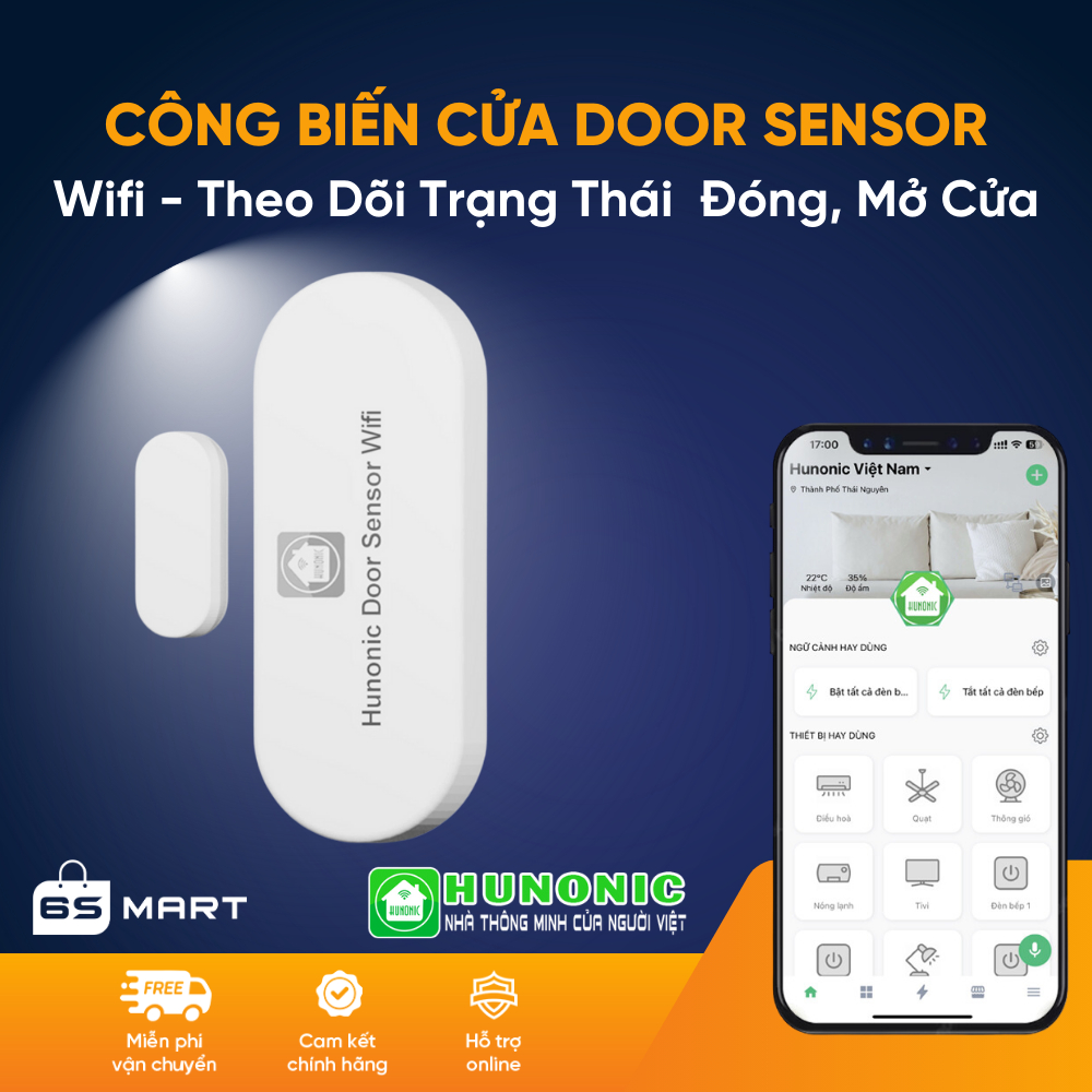 Hunonic Door Sensor Wifi Door Sensor สัญญาณเตือนผ่านโทรศัพท์ สร้างกระดูกสันหลังอัตโนมัติสําหรับบ้าน