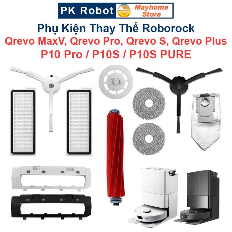 Roborock P10S Pro หุ่นยนต์ดูดและถูพื้น รุ่น P10S Pro สีขาว แรงดูด 11000Pa