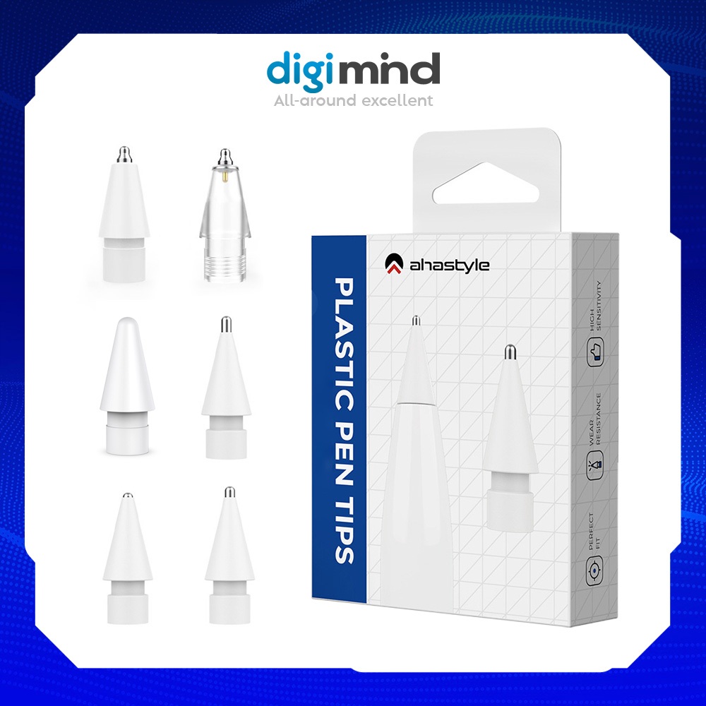 Ahastyle เปลี่ยนปากกาโลหะแบบสัมผัส Nib สําหรับปากกา Apple 1/2/Pro/USB-C คุณภาพสูงทนต่อการสึกหรอเฉพาะ
