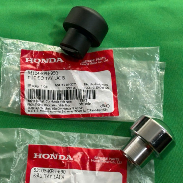หัวแฮนด์และรองแฮนด์สําหรับอนาคต 125, Fu x, Fu 2 อะไหล่แท้ - รหัส 53105KPH690 และ 53104KPH950