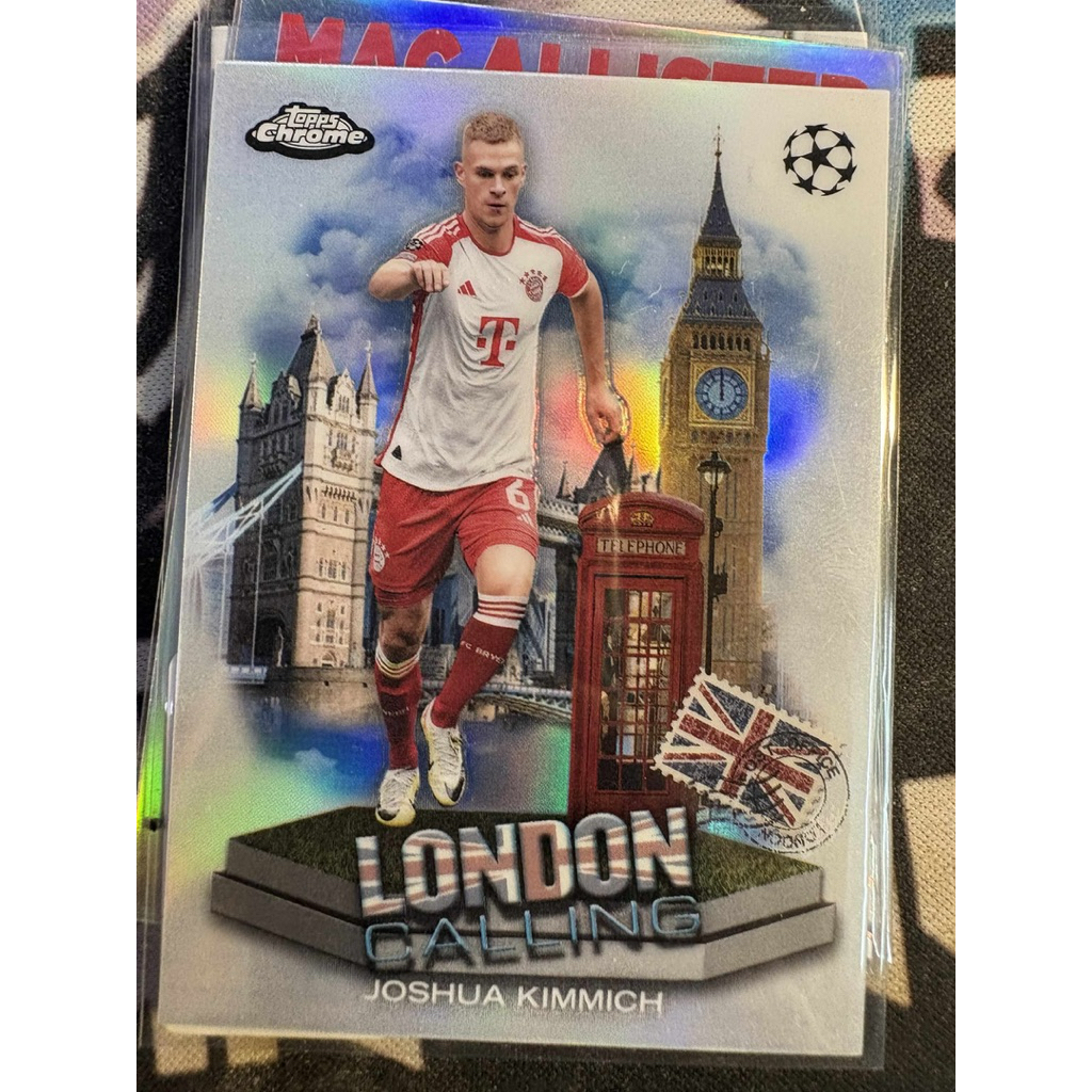 การ์ดฟุตบอล M653 Joshua Kimmich Bayern Munchen London Calling Topps Chrome 2023/24