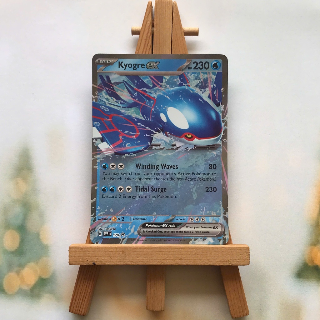 การ์ดรูปภาพ Pokemon Kyogre Ex SVP178 - การ์ดอ๊อดโปรโมชั่น Scarlet Violet ภาษาอังกฤษ