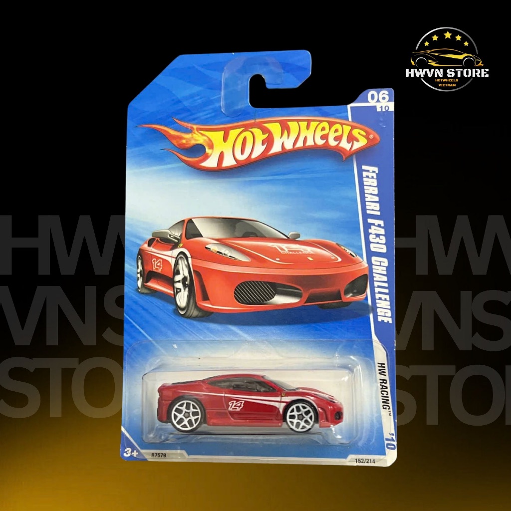 Hotwheels Ferrari F430 Challenge รถโมเดลสีแดง