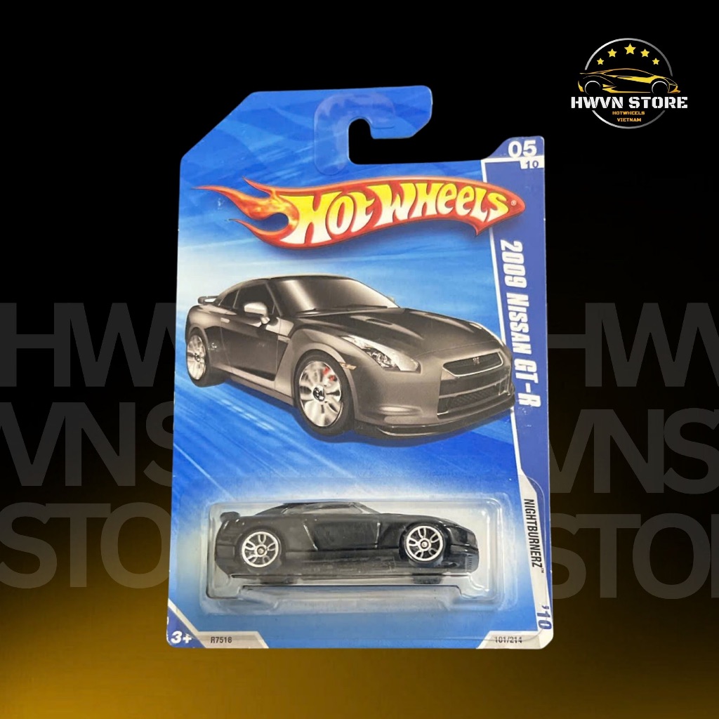 Hotwheels 2009 Nissan GTR (R35) สีดํา
