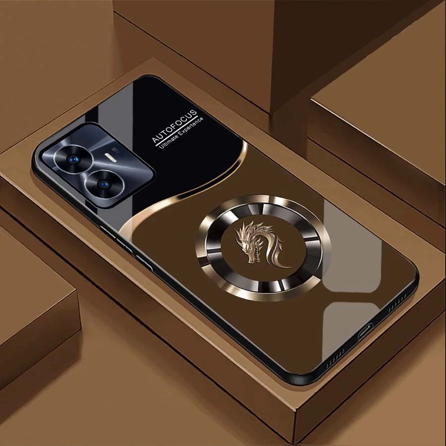 REALME C55 Case กระจกเทมเปอร์หลัง ลายคุณภาพสูง