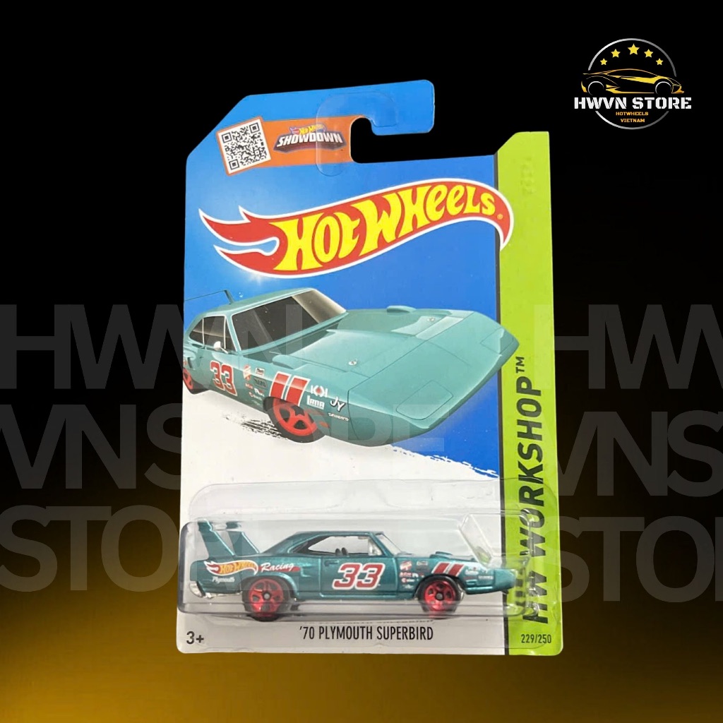 รถโมเดล Hotwheels Plymouth Superbird สีน้ําเงิน