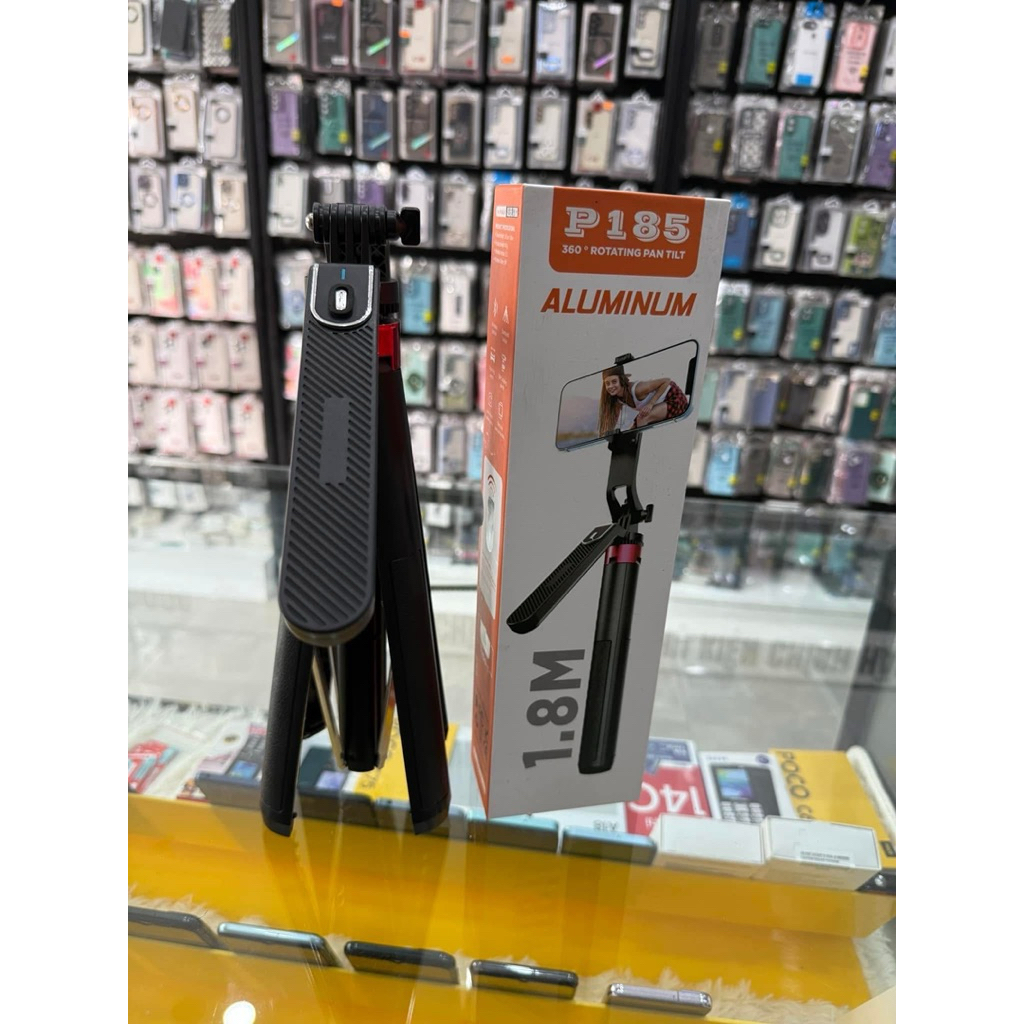 PHOTO STAND P180/ P185 – SUPER STURDY 4-LEG TRIPOD แบบมีไฟ ต้านไวรัส! P185 พร้อมรีโมทรวม