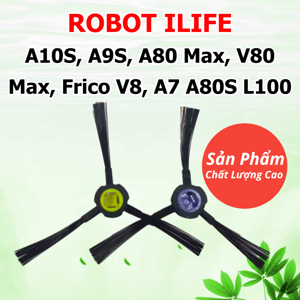 แปรงด้านข้างเครื่องดูดฝุ่นสําหรับเครื่องดูดฝุ่นหุ่นยนต์ ILIFE A7 A9s A10s A80 Plus L100 B5 Max V9e V