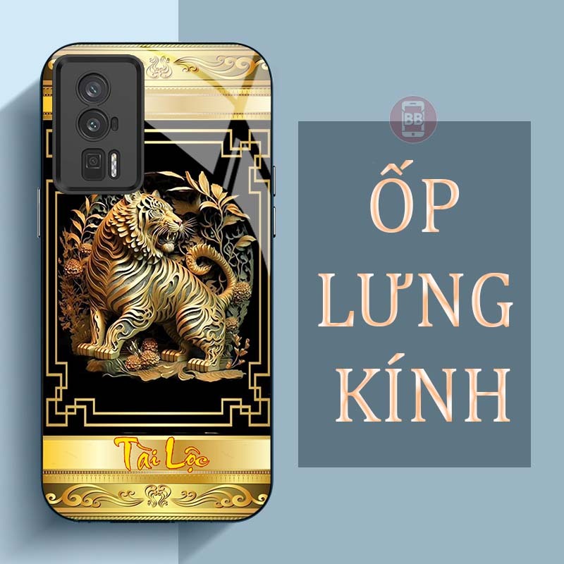 XIAOMI REDMI K60, K60E, K60 PRO Case กระจกนิรภัยกลับพิมพ์ด้วย 12 ราศีแห่งโชคลาภ