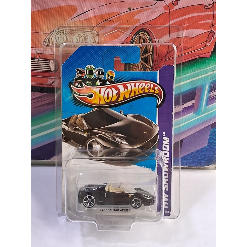HOT WHEELS FERRARI 458 SPIDER สีดํา
