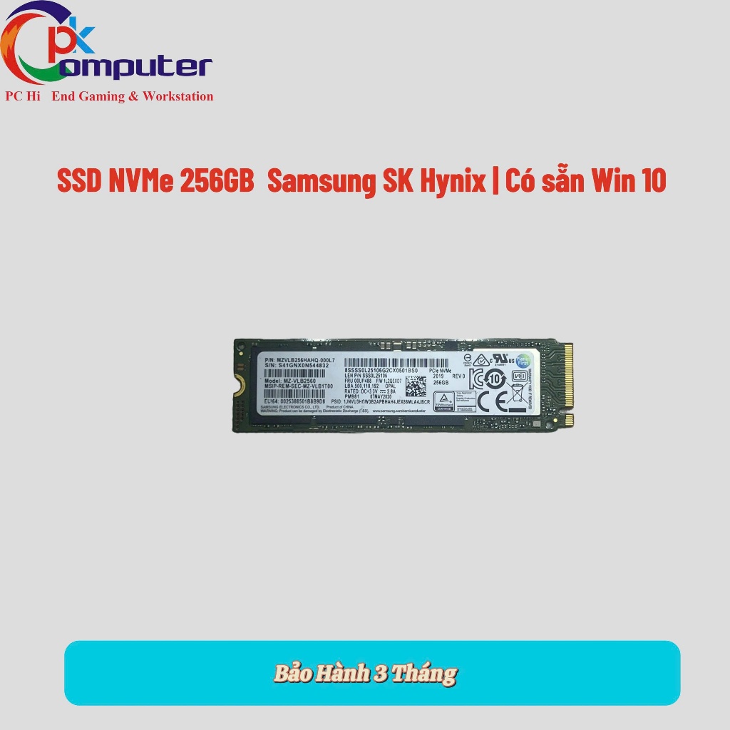 SSD NVMe 256GB 512GB Samsung SK Hynix | วินน์ 10 |