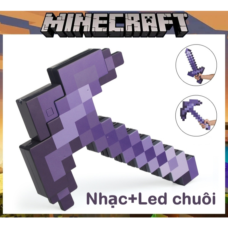 [มีจําหน่าย HN] Minecraft My World Diamond Sword 7 Color Light Sword