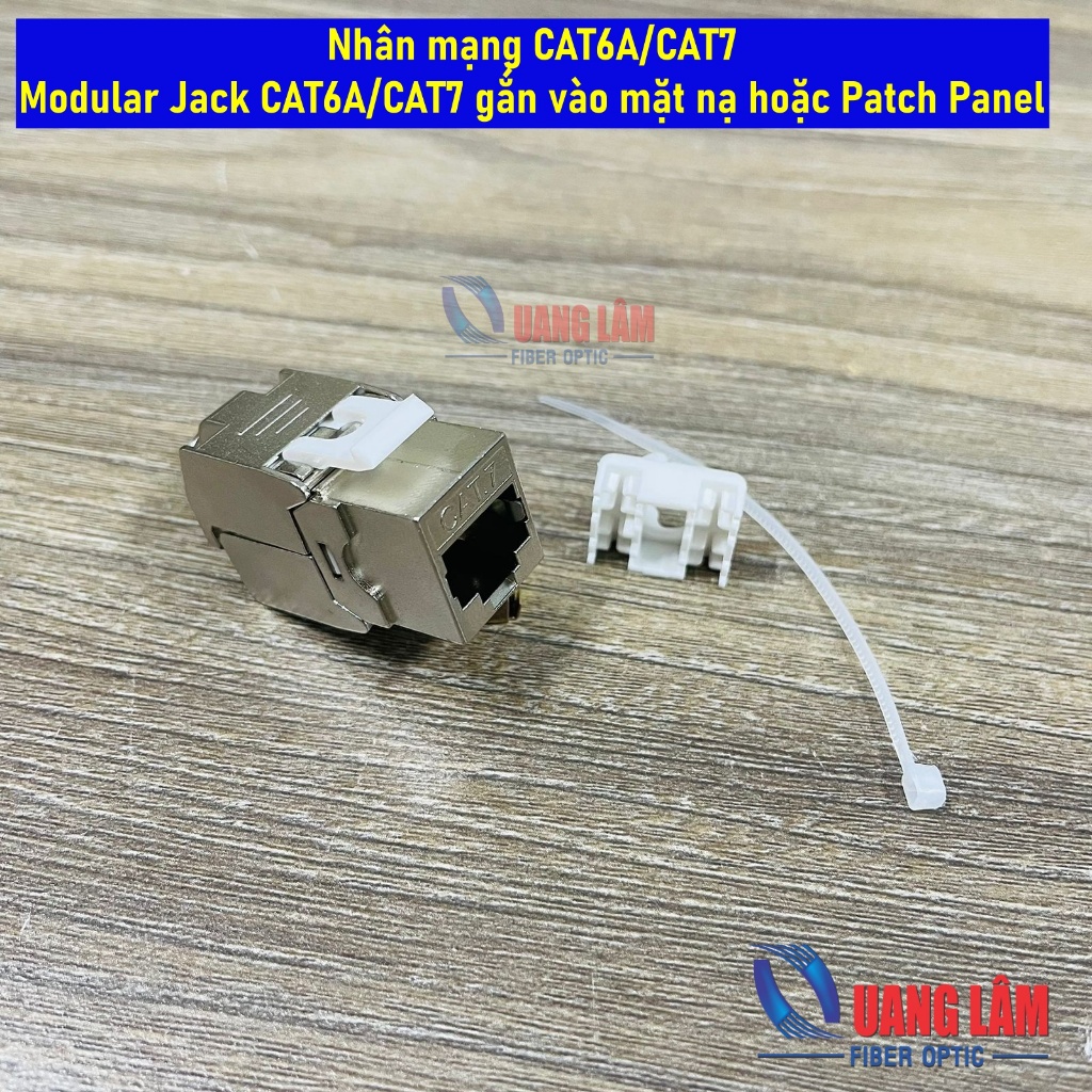 แกนเครือข่าย CAT6A/CAT7 - Modular Jack CAT6A/CAT7 ติดหน้ากากหรือแผงแพทช์