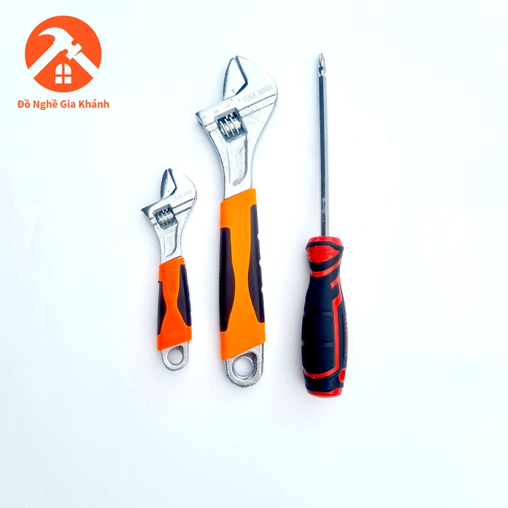 [แถมไขควง] ประแจ Repair Combo 10in 25cm ประแจ 6in 15cm พร้อมด้ามยาง