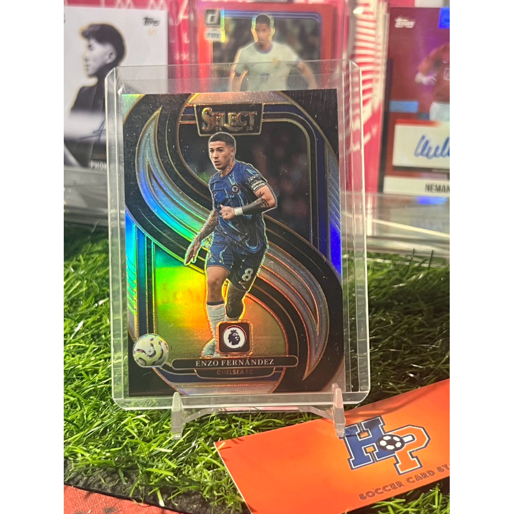 Enzo Fernandez Mezzanine Silver Panini เลือก EPL 2024/25 การ์ดฟุตบอล