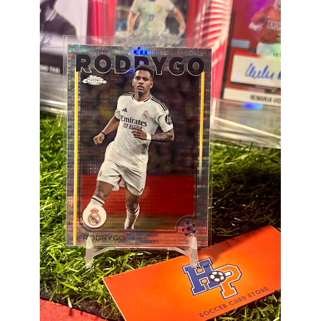 Rodrygo Pulsar Topps Chrome UCL 2024/25 การ์ดฟุตบอล