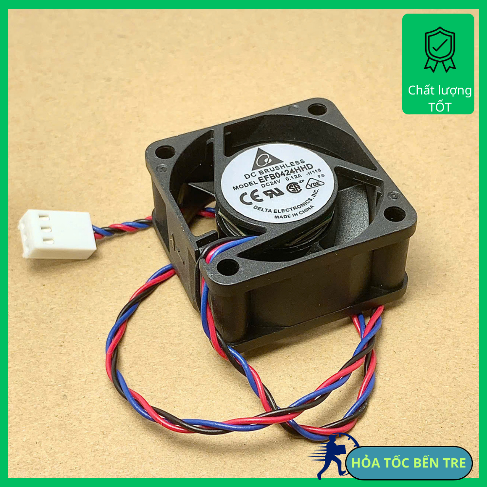 EFB0424HHD 0.12A DC24V พัดลมหม้อน้ํา 3 สาย 40x40x20mm