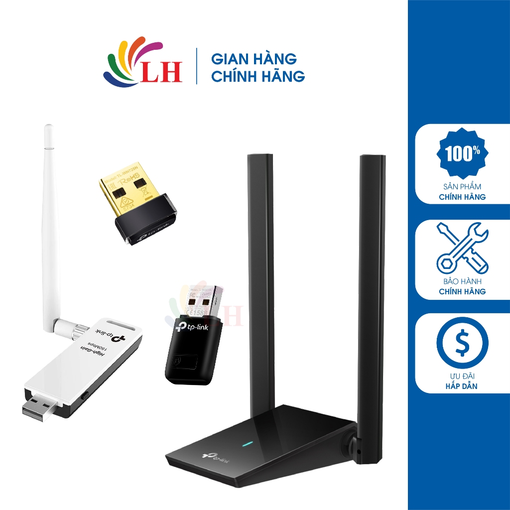 USB Wifi TP-Link TL-WN722N/Archer TX1U Nano/TX20U Nano/T2U Nano/T2UB Nano/T2U Plus - สินค้าของแท้ - 