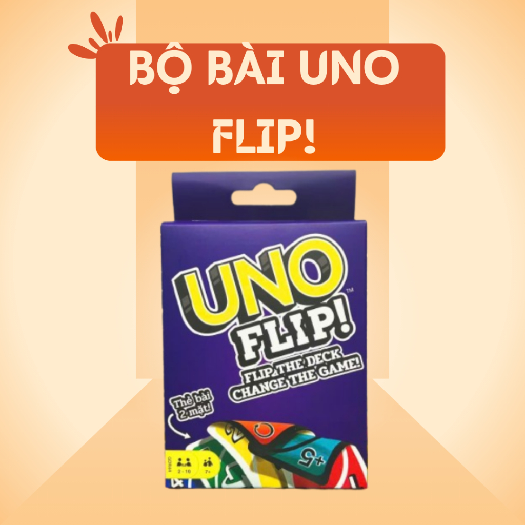 UNO FLIP Deck - การ์ด Uno ขยาย กฎที่น่าดึงดูด การ์ดของเล่นเด็ก
