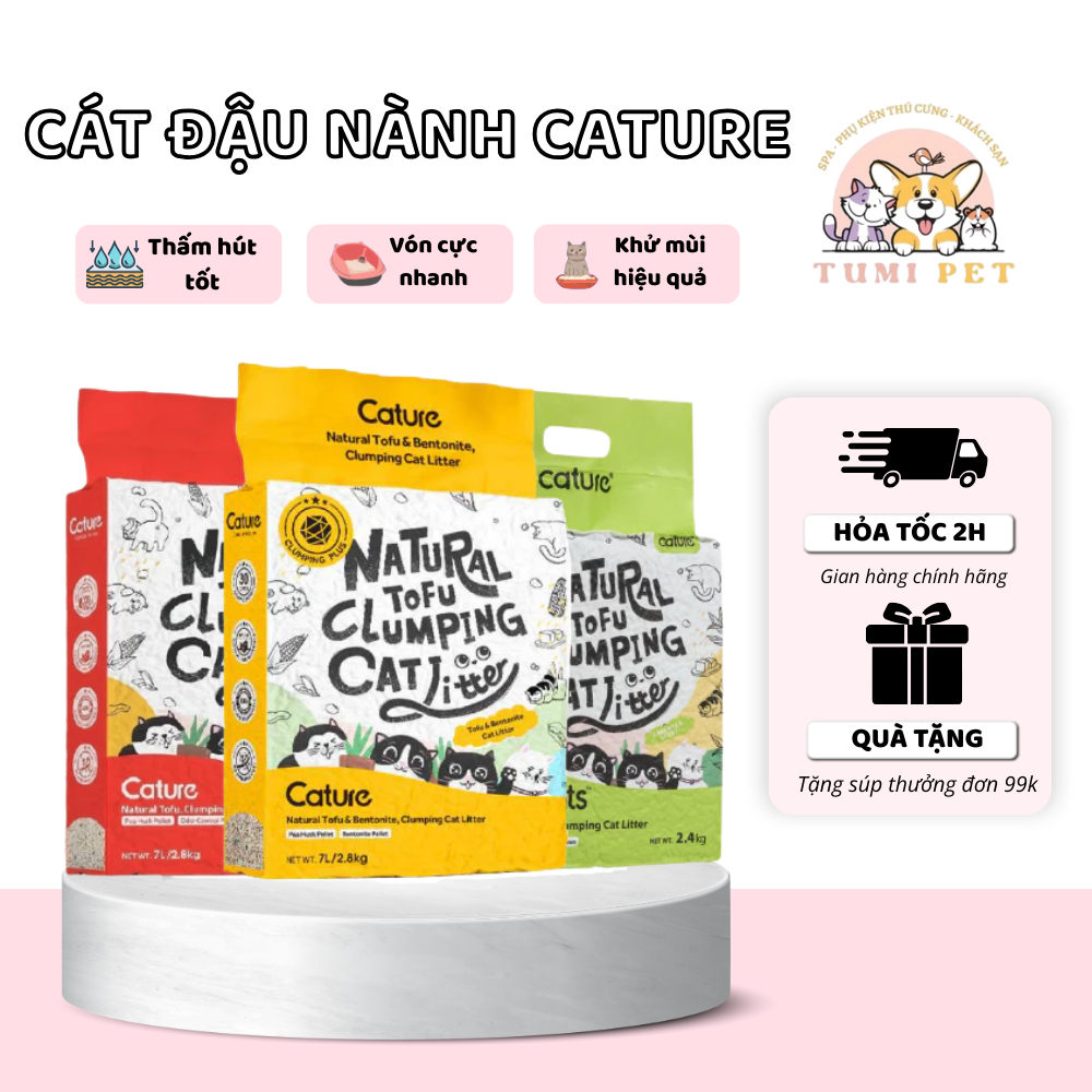 [HN EXPRESS] TOFU CATURE Soy Cat Cleaning Cat Super Deodorizing and Good Absorbation (Odd 1 แพ็ค)