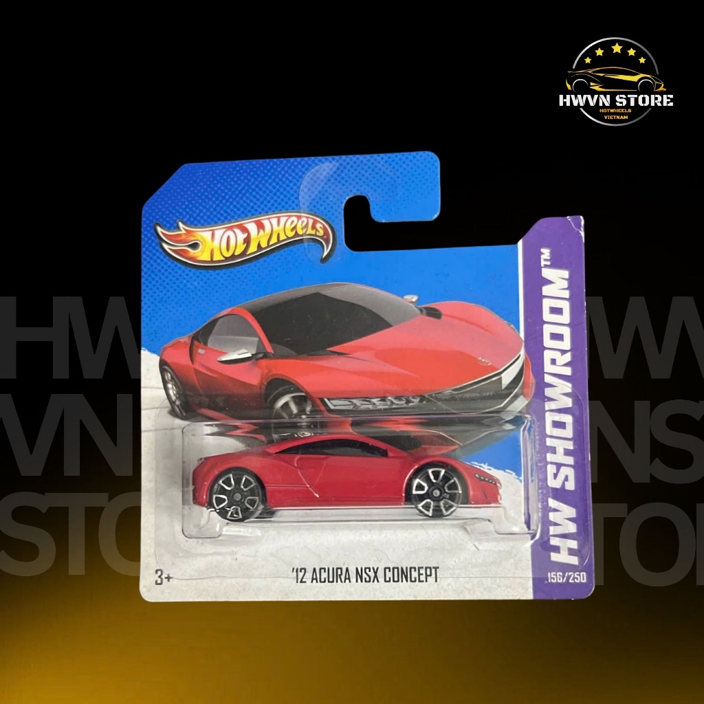 Miniverse - Red Acura NSX การ์ดสั้น Hotwheels รถโมเดล