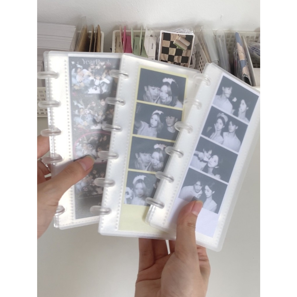 Photobooth อัลบั้ม Matte PP วัสดุแนวตั้ง Photobooth ขนาด 5x15 ซม. - ของขวัญ Oui